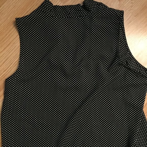 DEX Polka Dot Sleeveless Blouse - Picture 2 of 7